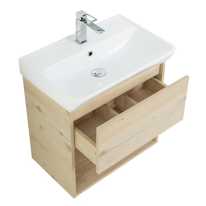 Тумба с раковиной BelBagno Neon 60 светлое дерево - 2