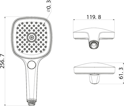 Душевая лейка Iddis Slide SLI3F0Bi18 черная - 4