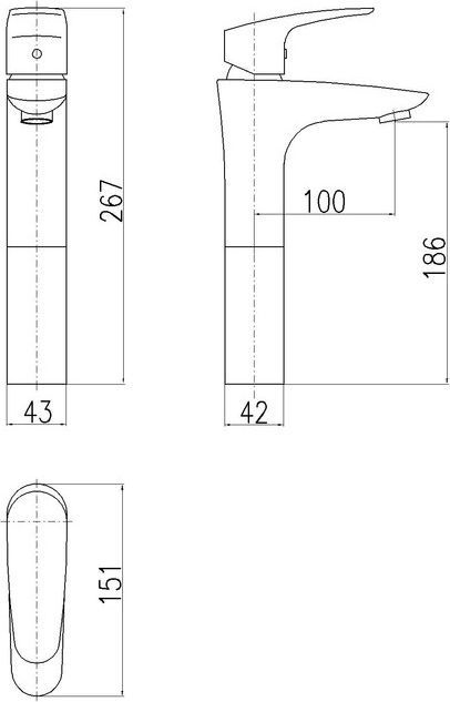 Смеситель Rav Slezak Amur Am730.5 для раковины - 1
