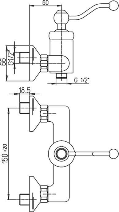 Смеситель для душа Paini Duomo 88F3511 - 2