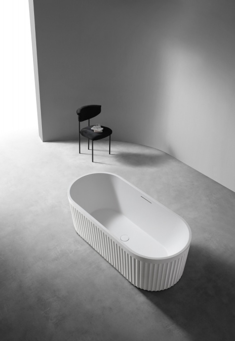 Ванна из искусственного камня ABBER Stuttgart AM9925 белая матовая - 2