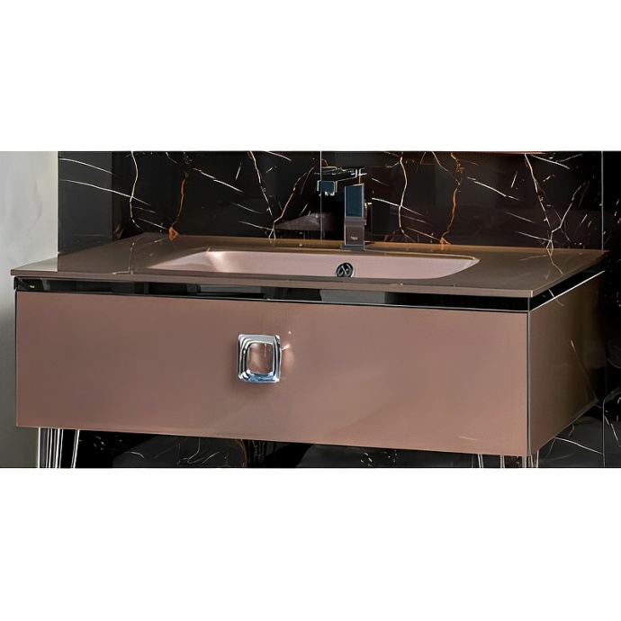 Тумба под раковину Armadi Art Lucido 80 розовый 770-080-PU - 0