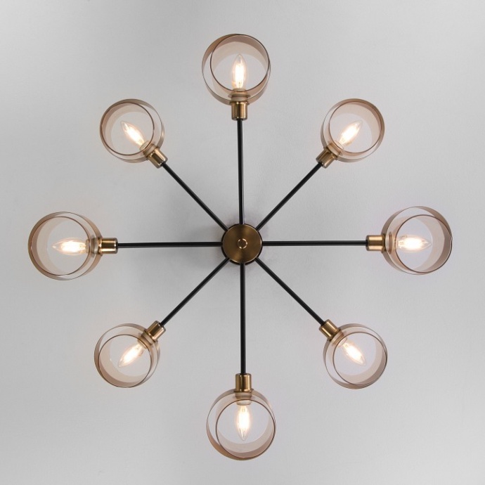 Люстра на штанге Eurosvet Arcada 70127/8 черный - 1