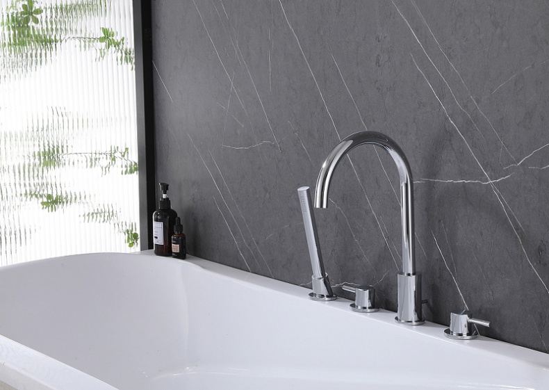 Смеситель на борт ванны Abber Wasser Kreis хром AF8113 - 1