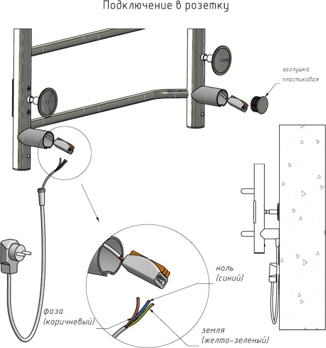 Полотенцесушитель электрический Тругор Пэк 20 80x50 Пэк20кв/8050 - 4