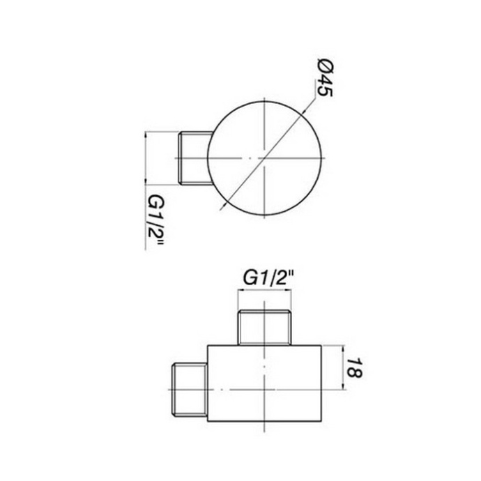 Шланговое подключение GPD хром GGR05 - 1
