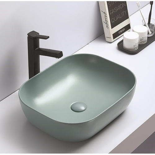 Раковина накладная CeramaLux NC 50.5 см зеленый матовый  78104MLG-6 - 1