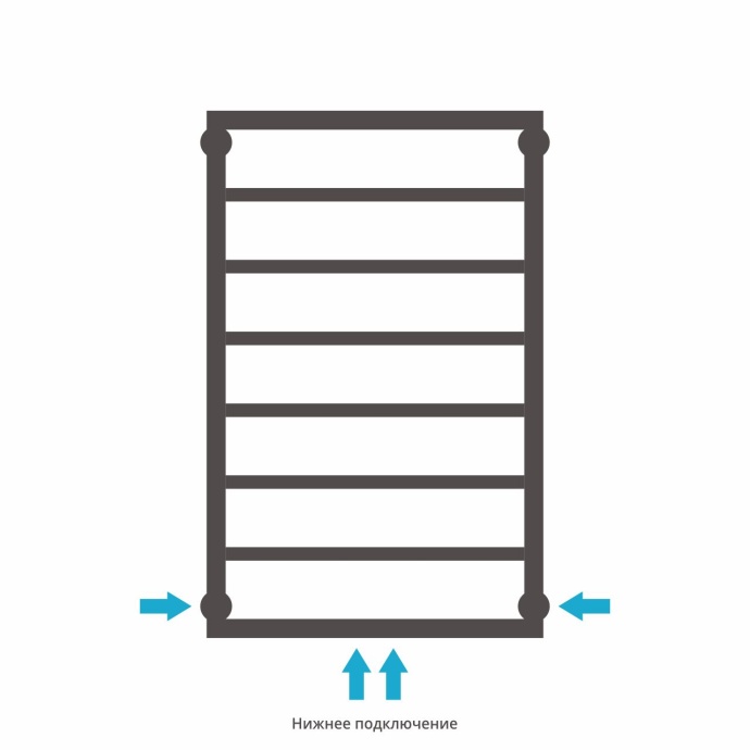 Полотенцесушитель водяной ДР КАНЦЛЕР 800х500 (Без покрытия) 00-0254-8050 - 3