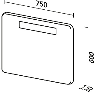 Зеркало Sanvit Модерн 75 с подсветкой zmodern75 - 4