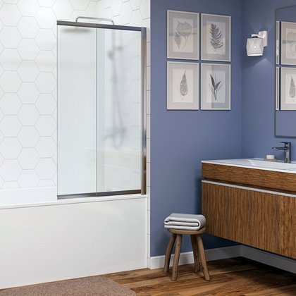 Шторка на ванну Wasserkraft Main 41S02-100 RM - 0