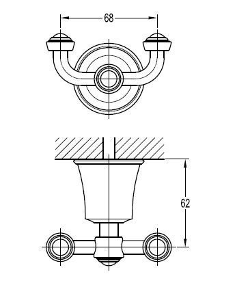 Крючок Art&max Liberty  AM-F-8988 - 2