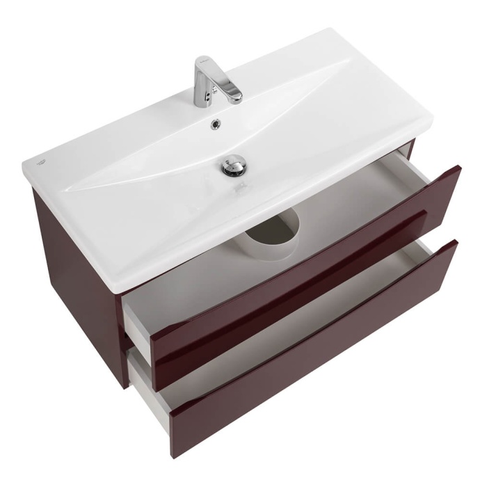 Тумба под раковину BelBagno Marino-Cer 100 бордовый MARINO-CER-1000-2C-SO-BRDL-P - 4