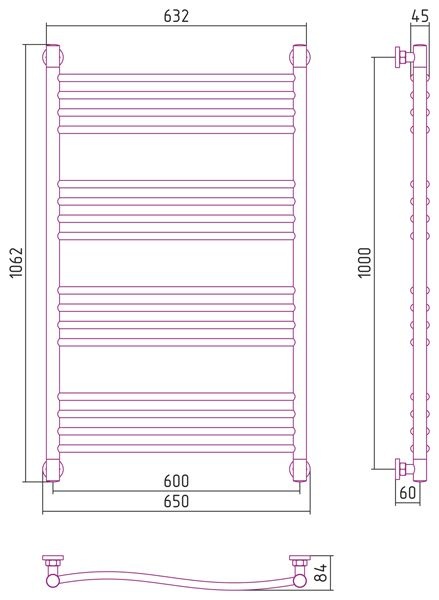 Полотенцесушитель водяной ДР 