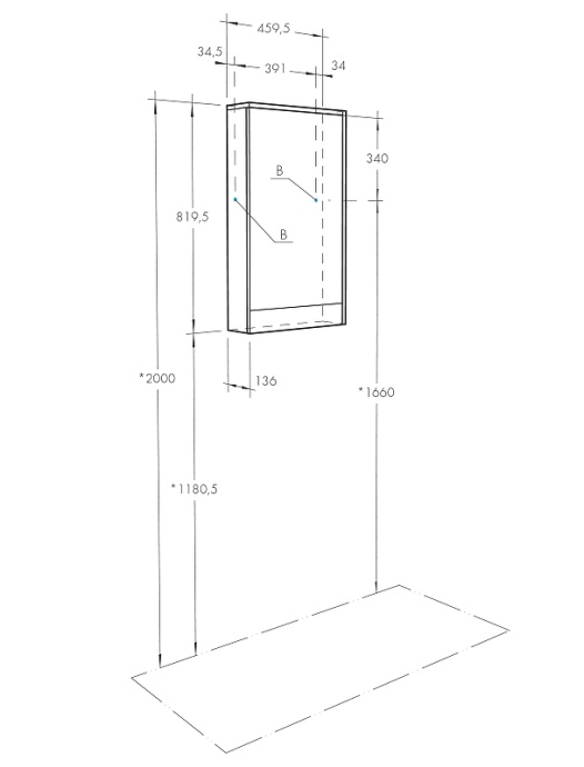 Зеркало-шкаф Aquaton Эмма 46 R белый-светлое дерево 1A221802EAD80 - 5