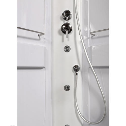 Душевая кабина Deto L 120х80 с гидромассажем, хром  L520LNLED+GM - 2