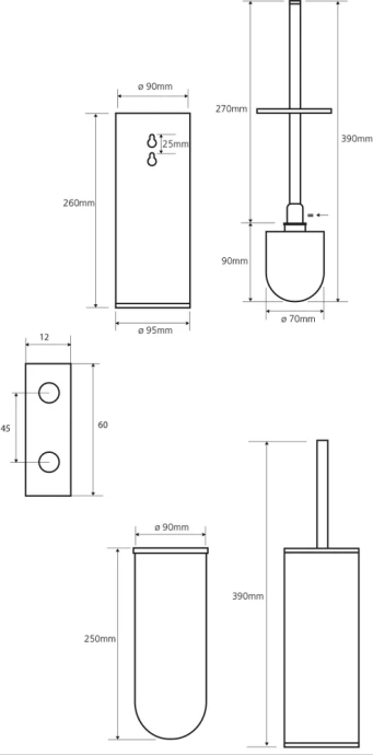 Ёршик для унитаза Bemeta OMEGA  102313066 - 2