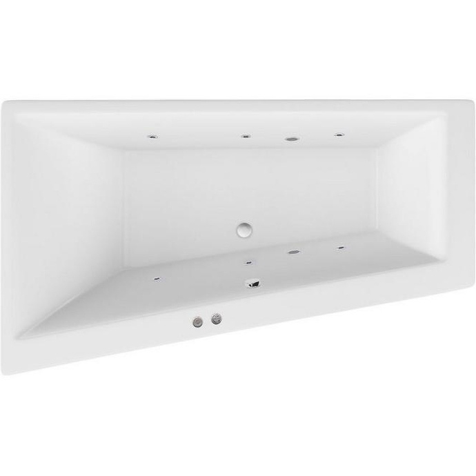 Акриловая ванна Excellent Sfera Slim 170х100 левая белая с гидромассажем WAEX.SFL17S.SOFT.CR - 0