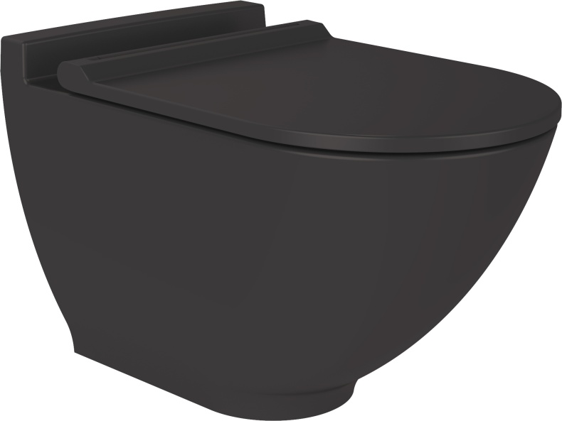 Комплект Унитаз подвесной STWORKI Rotenburg SWH52 безободковый +Инсталляция VitrA 800-2009 с белой кнопкой смыва 534857 - 7