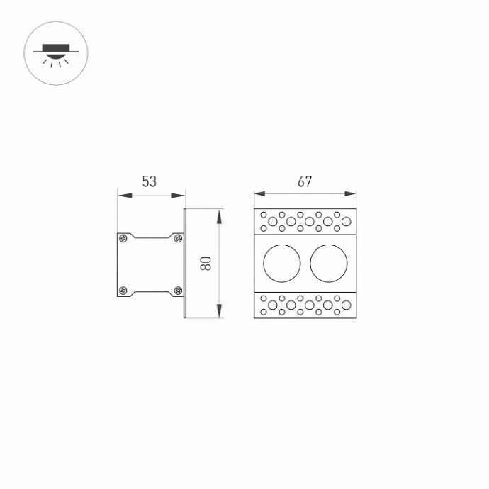 Встраиваемый светильник Arlight ORIENT 031923 - 4