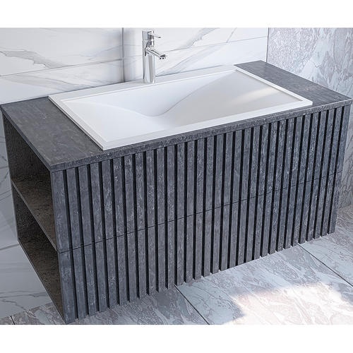 Тумба под раковину подвесная Stella Polar Дэрри 100 серый SP-00001038 - 1