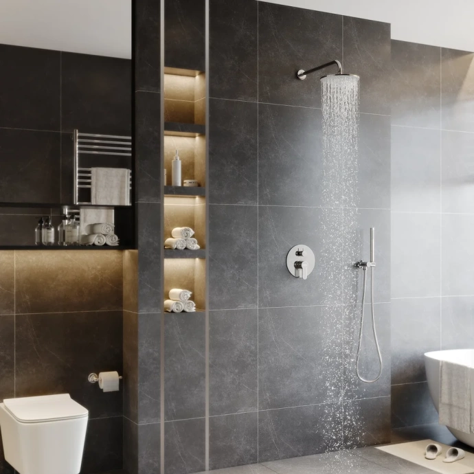 Душевой комплект Berges Nardis 2R хром 071003 - 1