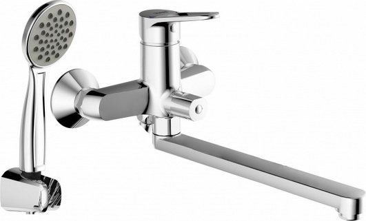 Смеситель Bravat Eco-D F693158C-LB  с длинным изливом - 0