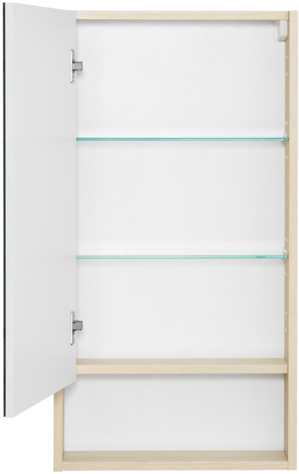 Зеркало-шкаф Aquaton Сканди 45 белый - светлое дерево 1A252002SDB20 - 1