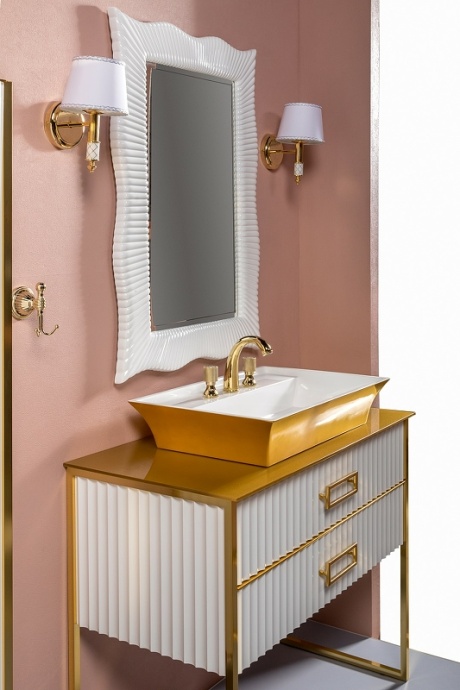 Столешница под раковину Armadi Art Lucido 100 золото 853-100-G - 2