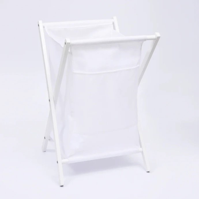 Корзина для белья Wasserkraft Nau светлое дерево - белый WB-773-L - 1