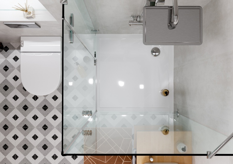 Поддон Калифорния М 90х90 см квадрат белый 1A737536CA010 - 2