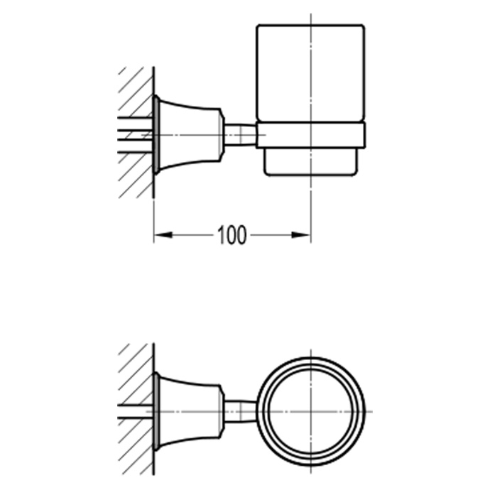 Swedbe Terracotta Art Подвесной стакан для зубных щеток 2541 - 1