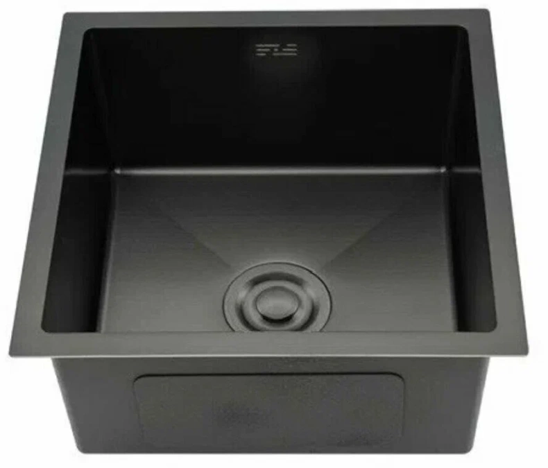 Кухонная раковина Gappo 44х44 черная GS4444-6 - 0
