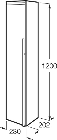 Шкаф-пенал Roca Aneto L, белый 857431806 - 5