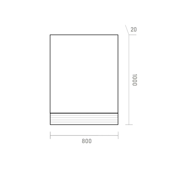 Зеркало Brevita Dakota 80 c фацетом  DAK-02080 - 4