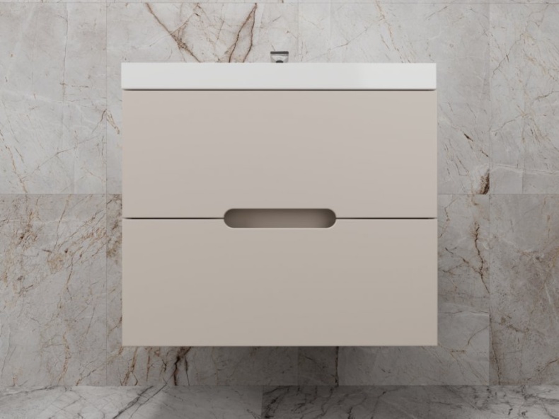 Тумба под раковину Style Line Матис 70 подвесная бежевый ЛС-00002309 - 0