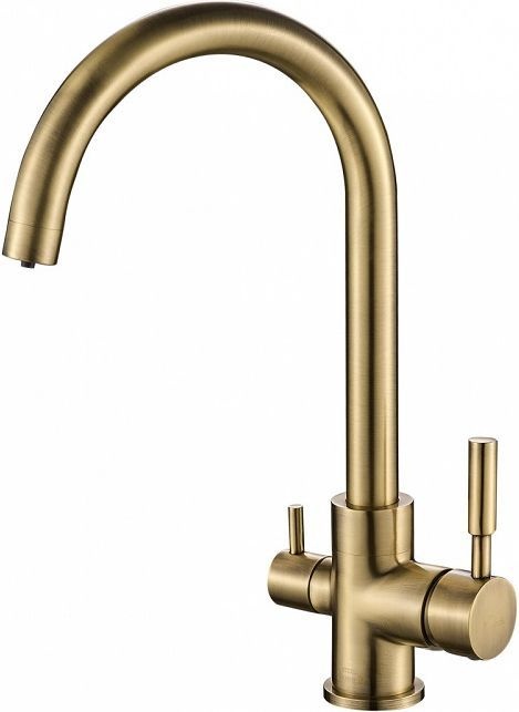 Смеситель Steel Hammer для кухонной мойки SH 713 BRONZE - 0