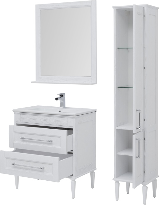 Тумба с раковиной Aquanet Бостон 80 ясень 00206551 - 6