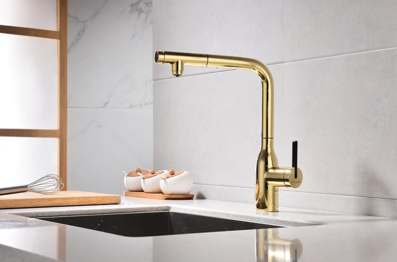 Смеситель для кухни Paulmark Viper золото Vi213105-G - 1
