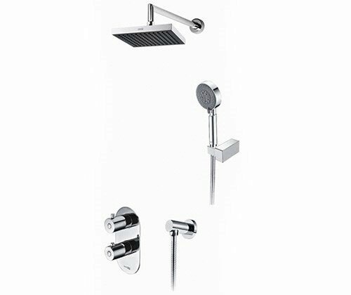 A16028 Thermo Встраиваемый комплект для душа с верхней душевой насадкой и лейкой - 0