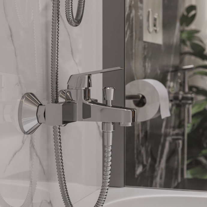 Комплект Смеситель для раковины SM-02cr + Смеситель для ванны с душем SM-03cr 566160 - 6