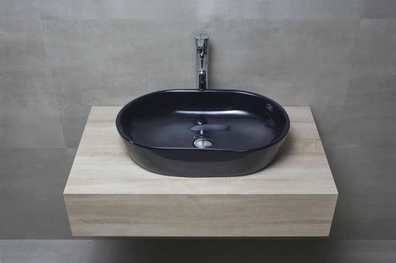 Раковина накладная beWash Bogen 60 черный 88601006 - 2