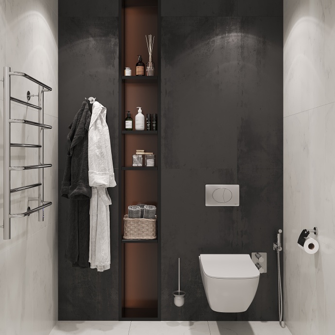 Кнопка смыва STWORKI 230823 хром матовый - 3