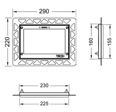 Рамка монтажная, металлическая 9240644 - 1