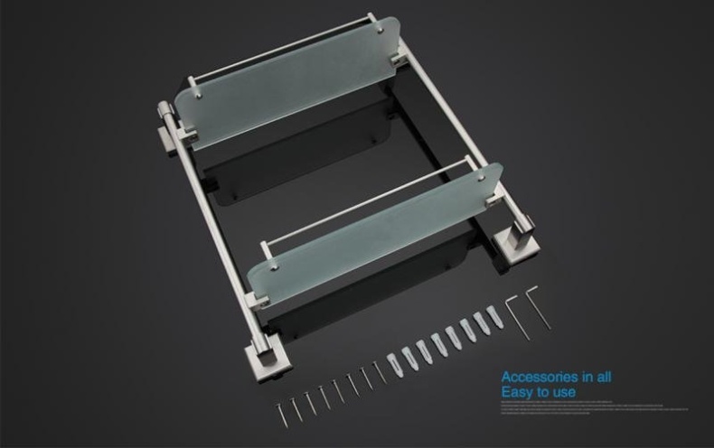 Стеклянная полка для ванной Gappo G17 G1707-2 - 6