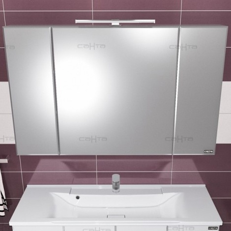 Зеркало-шкаф Санта Стандарт 116.7 см  113020 - 0