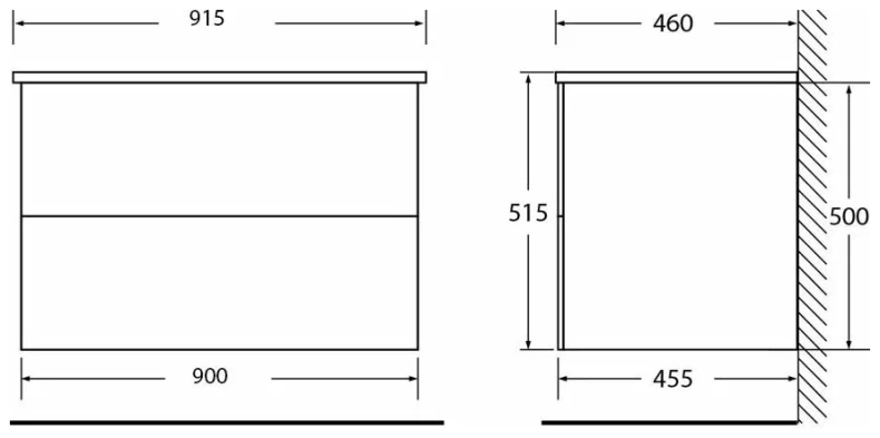 Тумба с раковиной BelBagno Etna 90 светлое дерево - 6