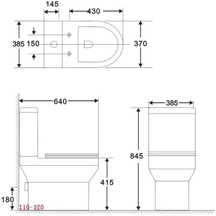 Чаша напольного унитаза Aquanet Rimless Logic-C CL-12339 240210 - 9