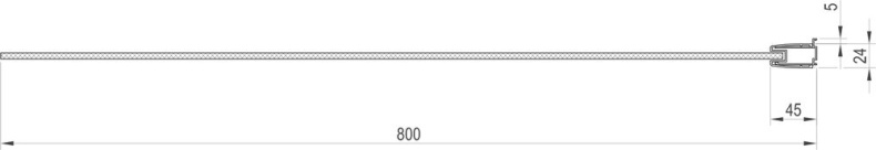 Шторка на ванну Ravak PVS1-80 Transparent, профиль черный 79840300Z1 - 2