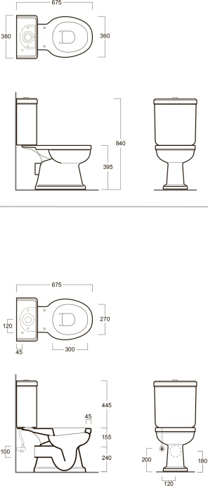 Унитаз напольный Simas LONDRA с крышкой, белый (LO931) - 3