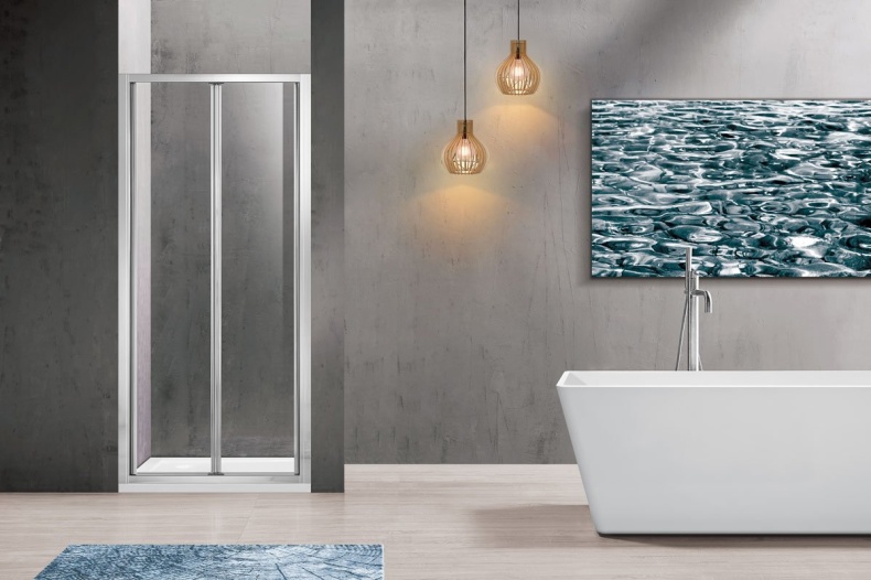 Душевая дверь в нишу Vincea Garda VDB-1G800CL 80 см, профиль хром, стекло прозрачное - 1